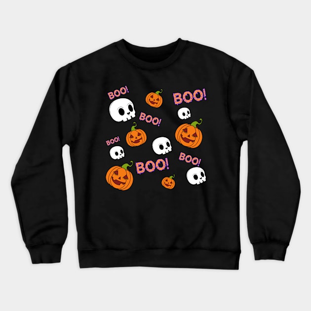 Cute halloween pattern Crewneck Sweatshirt by euheincaio